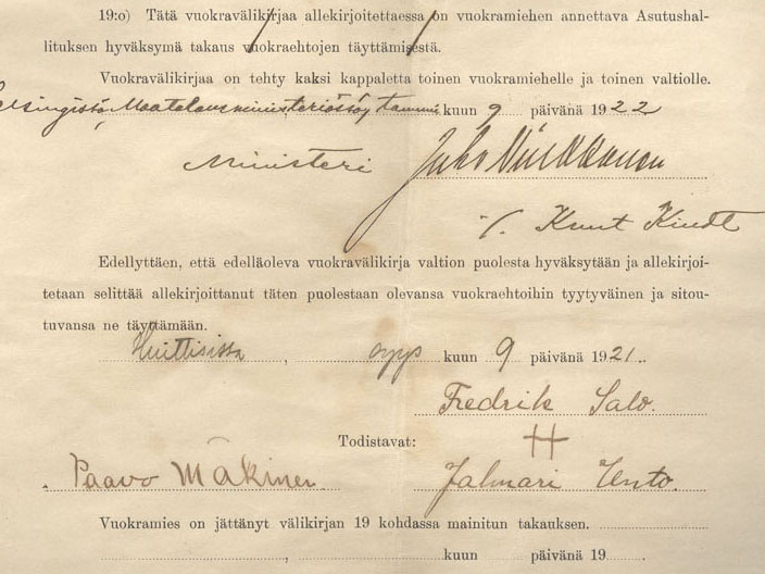 salo-vuokravälikirja